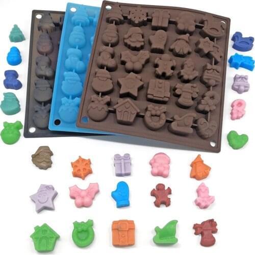 Christmas Tree Design Fondant Silicone Crystal Epoxy Mold Candle Chocolate Soap Mould Candy Cake Decorating Kitchen Baking Tool