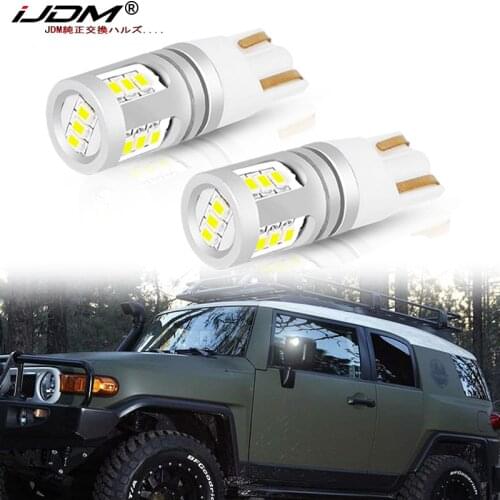 IJDM Car W5W LED High Power 12V-32V 168 192 T10 LED Bulbs For 2007-2014 Toyota FJ Cruiser Side Mirror Replacement/ Parking Light