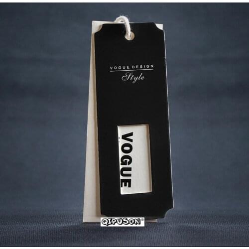 Customized print clothing hang tag paperboard garment swing hanging tag hand tags paper tags KK19003
