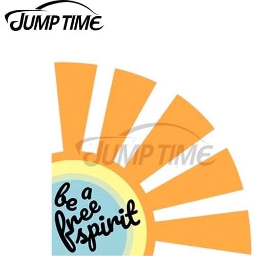 JumpTime 13 x10.8cm For Bea Free Spirit Personality Vinyl Car Sticker Air Conditioner Motorcycle Waterproof VAN Decoration Decal