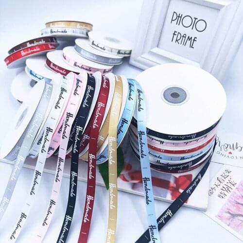 Grosgrain Satin Ribbons for Crafts Printed Decoration Ribbons Gift Packing Wrapping DIY Handmade Crafts Supplies 10mm 25yards