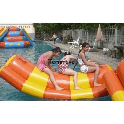 Summer inflatable water toys water seesaw inflatable water totter banana seesaw single line double lines seesaw rocker