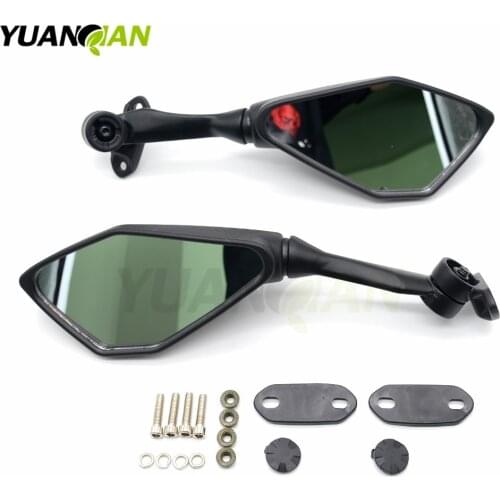 Motorcycle Mirror Black Moto Rearview Side Mirror for yamaha YZF R125 R15 R25 r 125 15 25 mt-07 mt-09 mt 07 09 MT-09 FZ07 FZ09