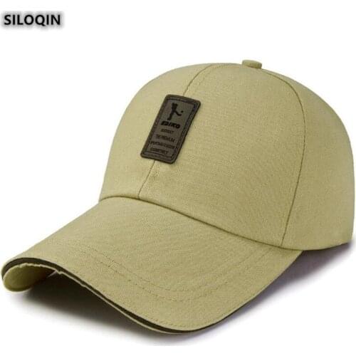 SILOQIN New Mens Hat Spring Autumn Trend Leisure Baseball Cap Adjustable Size Brands Sports Golf Caps Fashion Snapback Hats