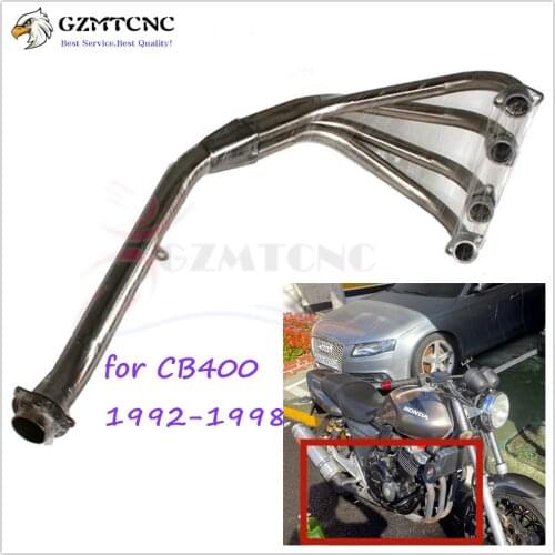 For Honda CB400 92-98 93 Front Exhaust Vent Pipe System Muffler Silencer CB400sf CB 400 Super Four 1992 1993 1994 1998 1992-1998