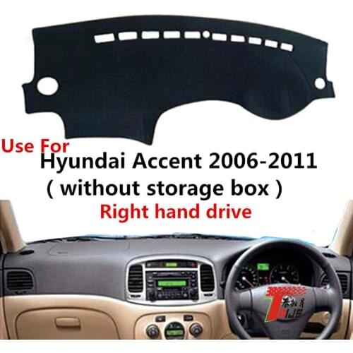 TAIJS Factory Sport Dust resistant Polyester Fibre Car Dashboard Cover For Hyundai Accent 2006 0708091011 Right hand drive