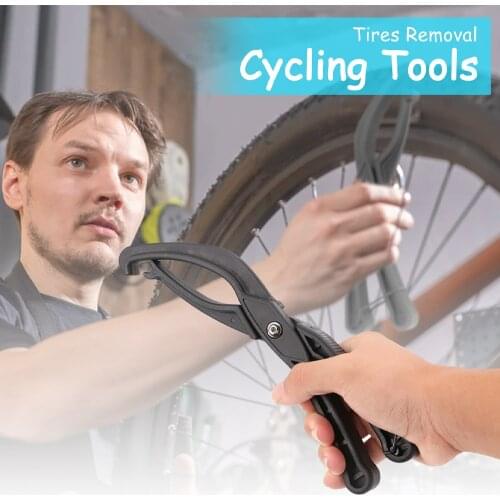 Bike Hand Tire Lever Bead Tool MTB Biycle Tyre Pliers Wrench Removal Clamp for Difficult Bike Tire Bead Jack Lever Cycling Tools