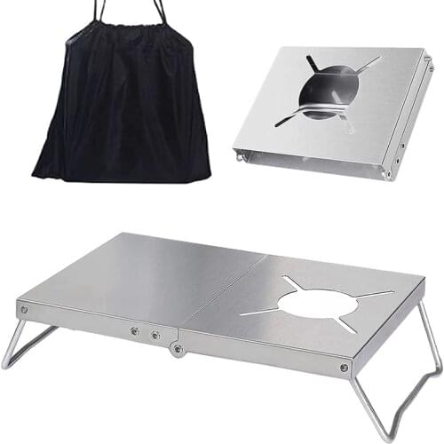 SOTO Stainless Steel Outdoor Stove Bracket Heat Insulation Table ST-310 Gas Furnace Folding Camping Stove Accessories