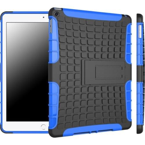 Heavy Duty Case For Apple iPad Air 2 Cover A1566 A1567 Rubber Hybrid TPU +PC Durable 2 in 1 Stand Coque For iPad Air2 kids Cases