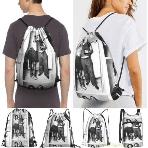 Unisex Drawstring Bags Bukowski & Friend Women Drawstring Backpacks Men Outdoor Travel Backpacks Training Fitness Bag