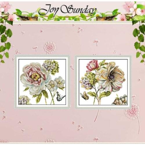 Hydrangeas patterns counted Cross Stitch 11CT 14CT Cross Stitch Set Wholesale DIY flower Cross-stitch Kit Embroidery Needlework