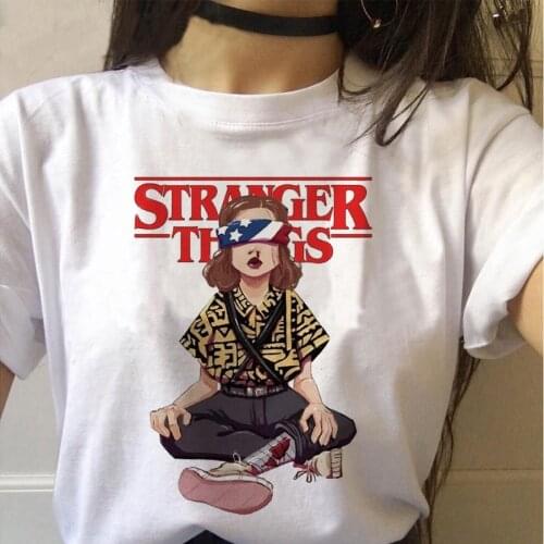 Summer Strange Things Season 3 T Shirt Women Upside Down Graphic Eleven Womens T-shirt grunge Tshirt Vintage Tees Femme Shirts