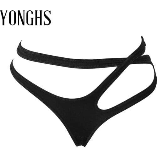 Womens Exotic Apparel Hollow Out Low Waist Sexy Briefs Underpants Elastic Waistband Crisscross Bottoms Panties Erotic Lingeries