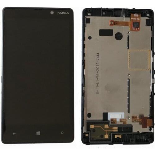100% Original 4.3" 800x480 For Nokia Lumia 820 LCD Touch Screen with Frame For Nokia 820 Display Digitizer Assembly N820