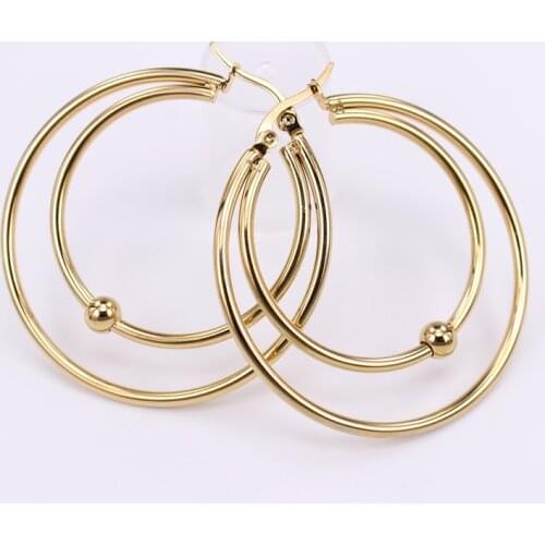 4 style choices 43mm fashion earrings Simple popular match Exaggerated cute prom accessories wholesale SL91