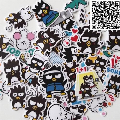40 Pcs Anime little black chicken sells Style Decorative Stickers Adhesive P Stickers Scrapbooking DIY Decoration Diary Stickers
