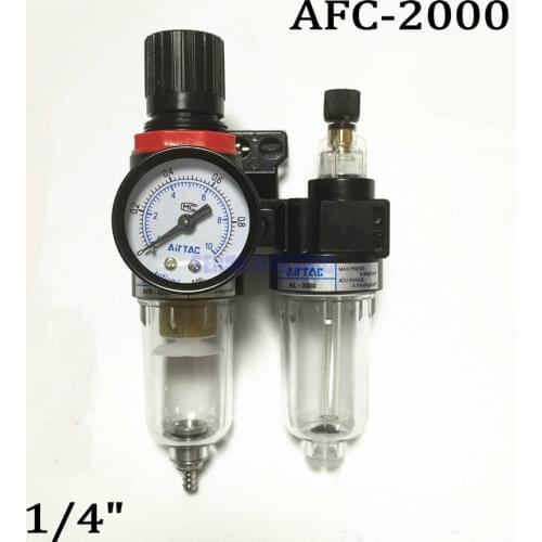 AFC2000 1/4" Air Processor Regulating Pneumatic Pressure Reducing Valve Oil-water Separator Filter Airbrush