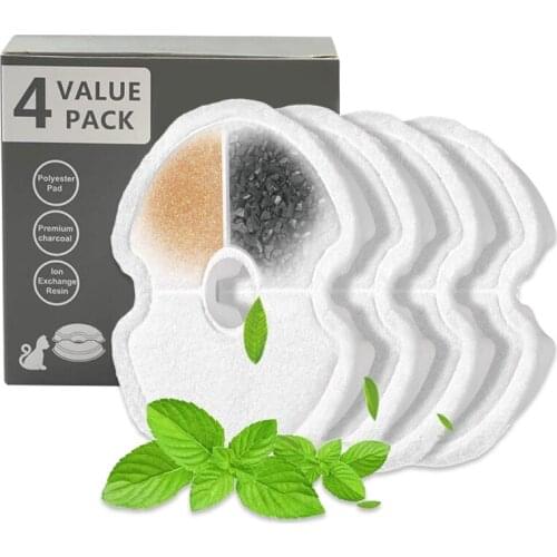 68UE Puppy Kitty Pet Automatic Cat Fountain 4 Pcs Water Drinking Fountain Filter Gift