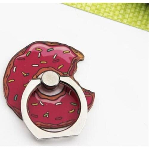 UVR 360 Degree Ice Cream Donut Finger Ring Smartphone Stand Holder Mobile Phone Snowman Holder Stand For All Phone