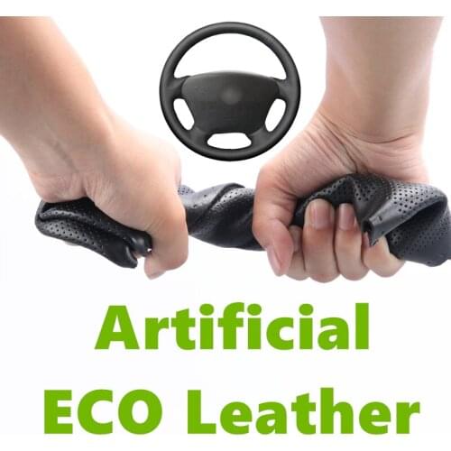 Hand sewing Black Artificial Leather Car Steering Wheel Cover for Mercedes Benz W163 M-Class ML230 270 320 350 430 500 1997-2005