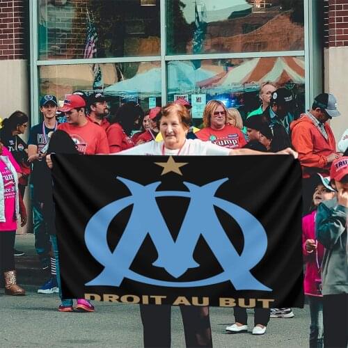 Olympique De Marseille 1480 Flag Banner Home Outdoor Gift Party Japan War Flag Flag Flemish Flag Of Spain