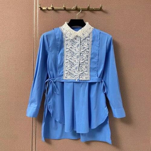 Голубые блузки Fyion China At AliExpress