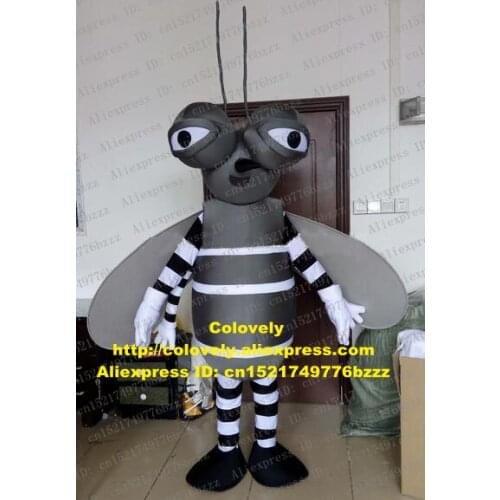 Mosquito Moustique Crane fly Mosca Mascot Costume Adult Cartoon Character Suit Shop Celebration Social Performance zz7450