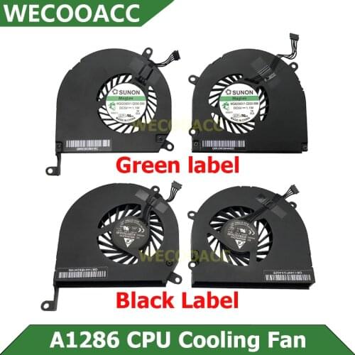 Left + Right Original CPU Cooler Cooling Fan For Macbook Pro 15" A1286 Cooling Fan 2008 2009 2010 2011 2012 Years