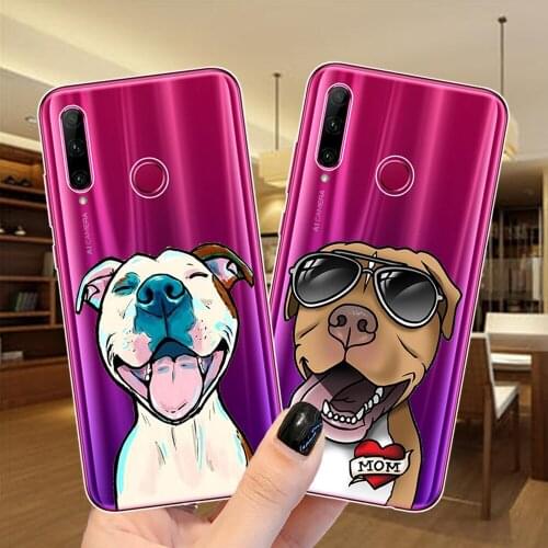 Pitbull Bulldog Dog Soft Silicone Case Cover For Huawei Honor 30 Lite Honor 10 20 Lite Pro 10i 9X 8X NOVA 4 3 3I Y5 2018 Y9 2019