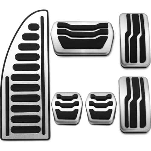 Car Gas Fuel Pedal Set Brake Pedals Rest Foot Pedal Covers for Ford Focus 2 3 4 MK2 MK3 MK4 RS ST Kuga Escape