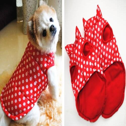 Dog Clothes For Small Dog Windproof Winter Pet Dog Coat Jacket Rose Point Padded Coat Puppy Outfit Vest Yorkie Chihuahua Clothes