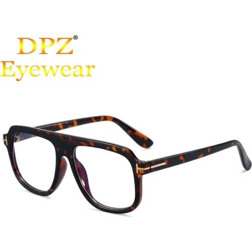 DPZ 2021 Luxury Fashion RONAN Shied Style Anti Blue Ray Tom Glasses Frames Vintage Men Women Computer Optical Glasses Eyewear