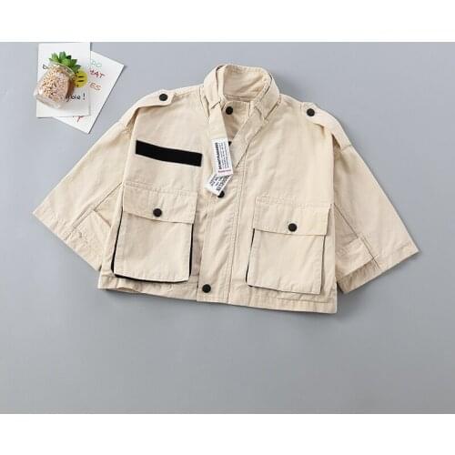 2-6 years High quality 2019 Autumn Winter solid Kids Children Clothing Infant Baby girl Clothes Jacket girl Coat Outerwear