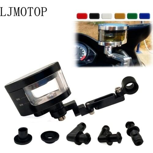 Motorcycle CNC Brake Fluid Reservoir Clutch Tank Oil Fluid Cup For Honda CR 250 NC750X Kawasaki KX 125/65 KX250F rayon