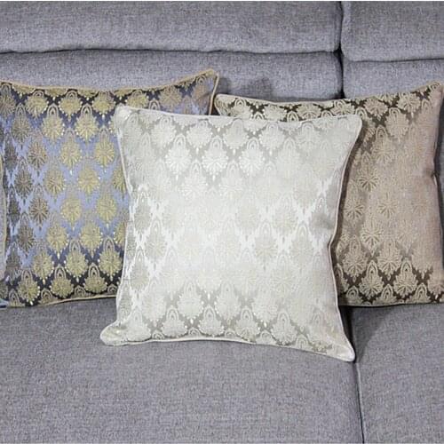 Luxurious Jacquard Pillow Cover 45CMX45CM Grey Yellow Cushion Cover Home Decor Pillow Decorative Throw Pillows Pillow Case