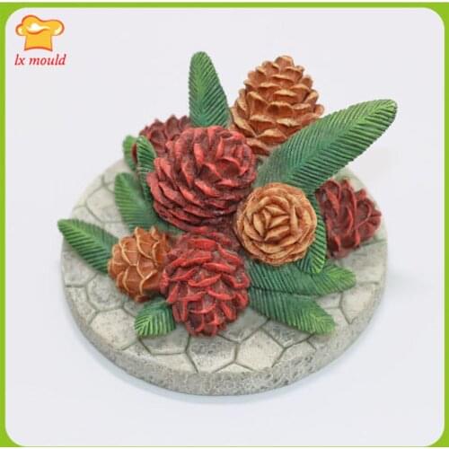 Winter candle Christmas Silicone Molds Chocolate Polymer Clay Soap Candle Resin Moulds