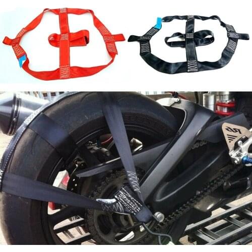 Motorcycle Electric Vehicle Binding Strap Motorcycle Tire Strap Foldable For Easy Storage Fastening Tire Bundle Rear Wheel Strap