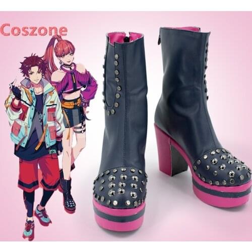 Paradox Live Anne Faulkner BAE CV.96 Cat Cosplay Shoes Boots Season 2 Halloween Costume Accessories