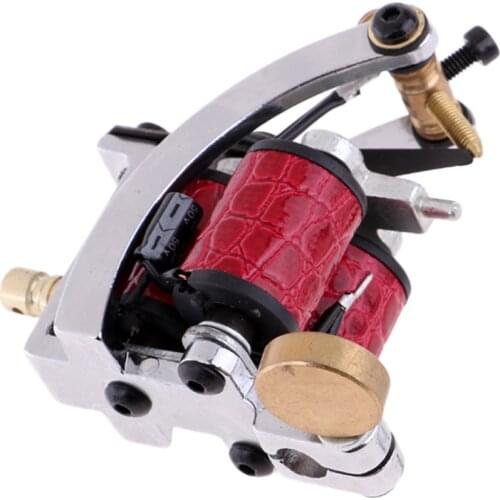 Rotatory Tattoo Machine Liner Shader Body Art Gun 10 Coils with 3 Wrench