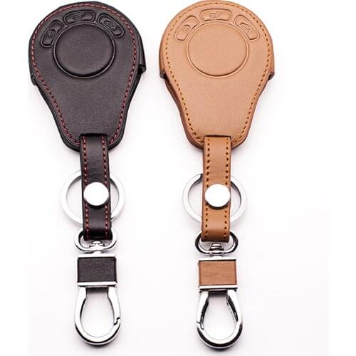 High-quality Leather key case cover for BMW Mini Cooper Roadster S R55 R56 R57 R58 R59 Cooper Key Box 3 buttons remote control