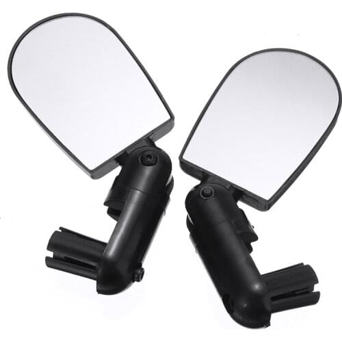 2pcs Adjustable Wide-angle Bike Mirrors Bar End Mountain Reflector Mountain Bike Bicycle 180 Degree Rear View Mirrors Replace