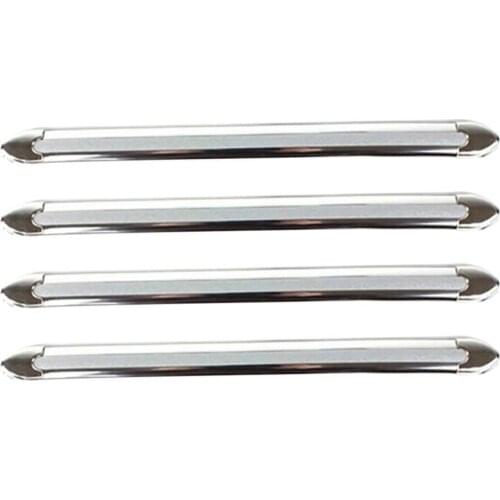 4Pcs Universal Flexible Anti-collision Car Bumper Strip Crash Anti-rub Protector Детали экстерьера Styling Mouldings