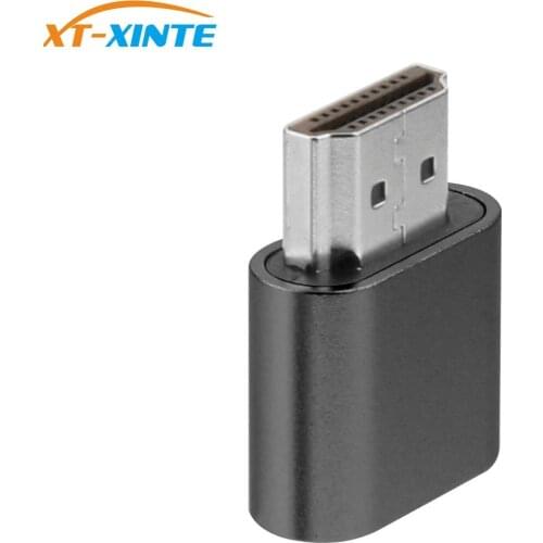 Virtual Display Adapter DDC EDID Dummy Plug Headless Ghost Display Emulator 1920x1080 lock Plate generation@60Hz Gray