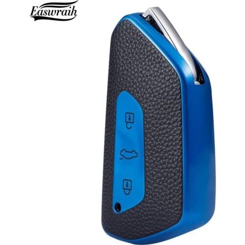 Car TPU Key Case Cover Wallet For Volkswagen Golf 8 Mk8 2020 Skoda Octvia 3 5/4/3Buttons Smart Remote Protector Shell