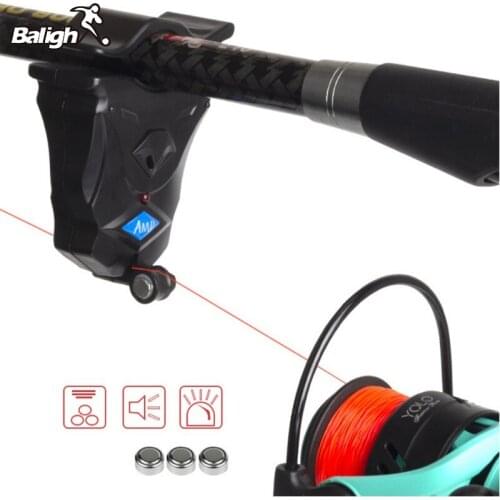 Balight Fish Bite Alarm High Sensitive Bright Light Fishing Rod Signal Device Baits Alertor Night Fishing Accessories LW7