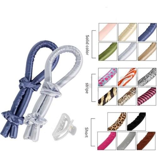 Heatless Hair Curlers For Long Hair To Sleep In Overnight No Heat Silk Curls Headband Ribbon Soft Hair Rollers Hair Accessories