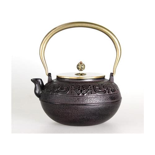1400ML 1.4L CAST IRON TEAPOT HIGH-GRADE IRON KETTLE KUNG FU PU'ER TEA IRON POT OXIDIZED UNCOATED PIG IRON TEA POT FREE SHIPPING