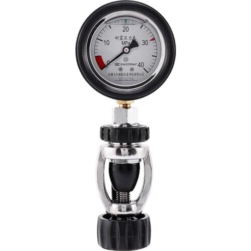 Pressure Gauge for Inflation Single Gauge Residual Pressure for Scuba Diving Aluminum Alloy Cylinder Oxygen Tank Gauge