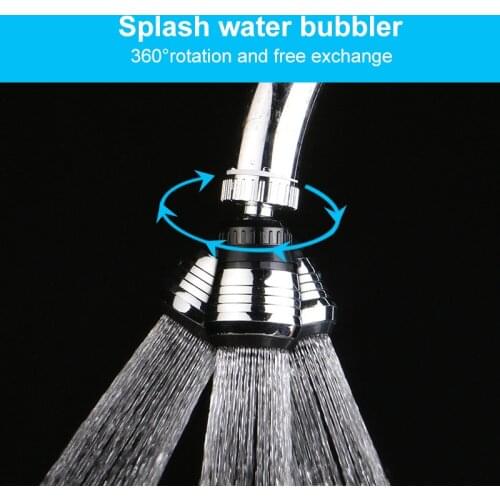 Kitchen 360 Degree Rotate Faucet Diffuser Kitchen Accessories Vegetable Splash-proof Water Saving Nozzle Shower Kitchen Gadgets