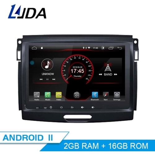 LJDA Android 10 Car DVD Player For Ford Ranger 2016 GPS Navigation 2 Din Car Radio Multimedia WIFI Stereo IPS Headunit Unit RDS
